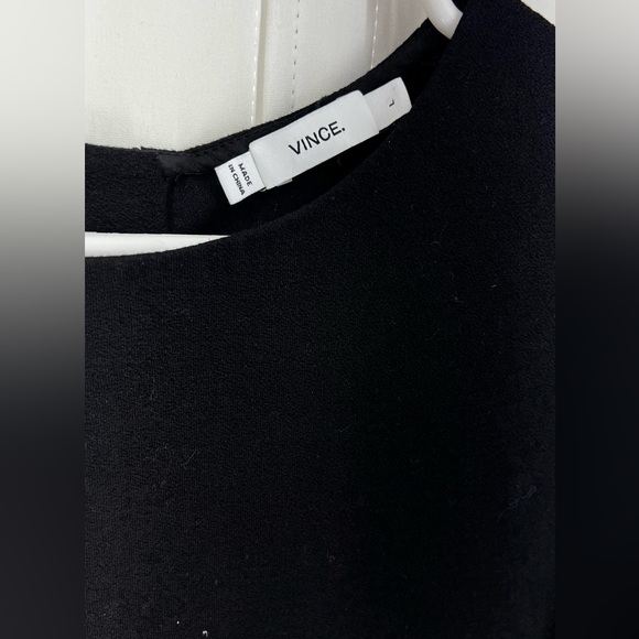 VINCE. Black Sheath Dress L - Picture 6 of 12
